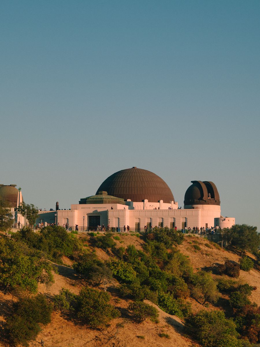 O Observatório Griffith ao fim da tarde, em Los Angeles